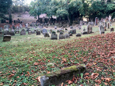Blick über den jüdischen Friedhof