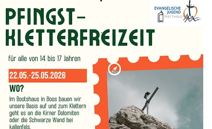 Pfingst – Klettefreizeit in Boos