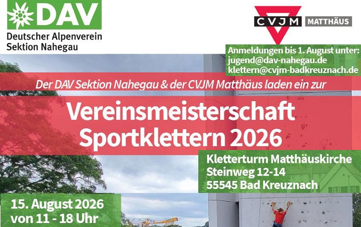 DAV Vereinsmeisterschaft Sportklettern