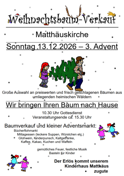 Weihnachtsbaumverkauf – 3.Advent – 13.12.26
